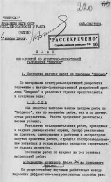 Роль советских разведчиков в создании ядерной бомбы в СССР