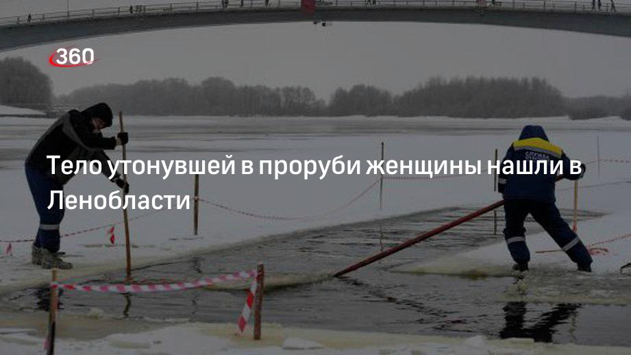 РЕН ТВ: тело утонувшей на Крещение в проруби женщины нашли в Ленобласти