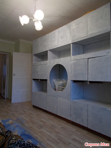 Как я перекрасила советскую стенку: мастер-класс домашний очаг,мебель,переделка,рукоделие,своими руками,умелые руки