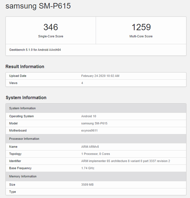 Samsung готовит планшет Galaxy Tab S6 Lite на платформе Exynos 9611 новости,планшет,статья