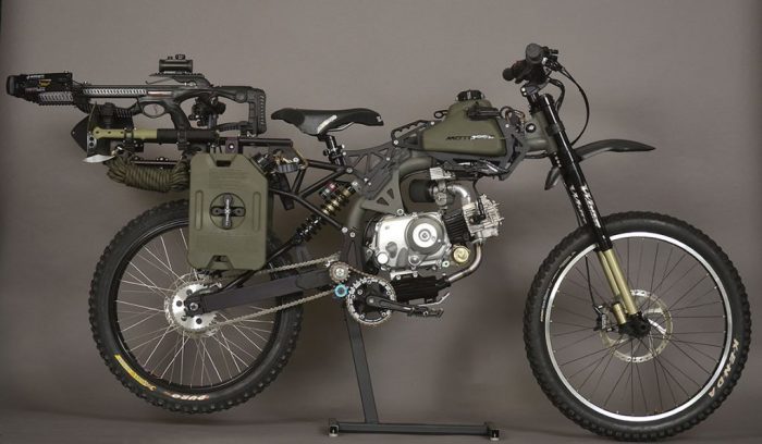 Мотоцикл и велосипед в одном флаконе.