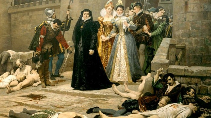 «Красная свадьба» - Варфоломеевская ночь, которой закончилась свадьба Генриха Наваррского и Маргариты Валуа, в ночь на воскресенье 24 августа 1572 года. \ Фото: livejournal.com.