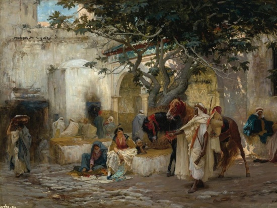 картина художника Фредерика Артура Бриджмена (Frederick Arthur Bridgman) – 07 художник Фредерик Артур Бриджмен (Frederick Arthur Bridgman) картины – 07