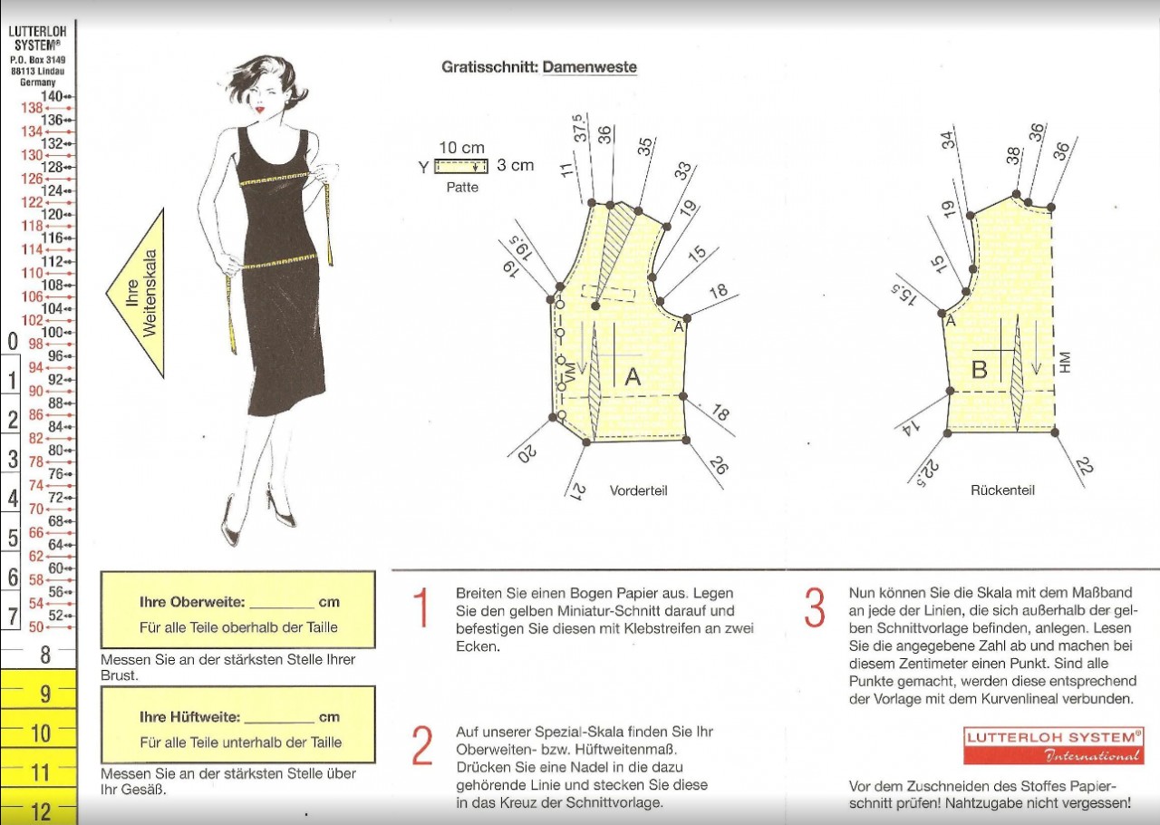 Выкройки одежды из Германии. Может это поможет с определением размера и построением выкроек