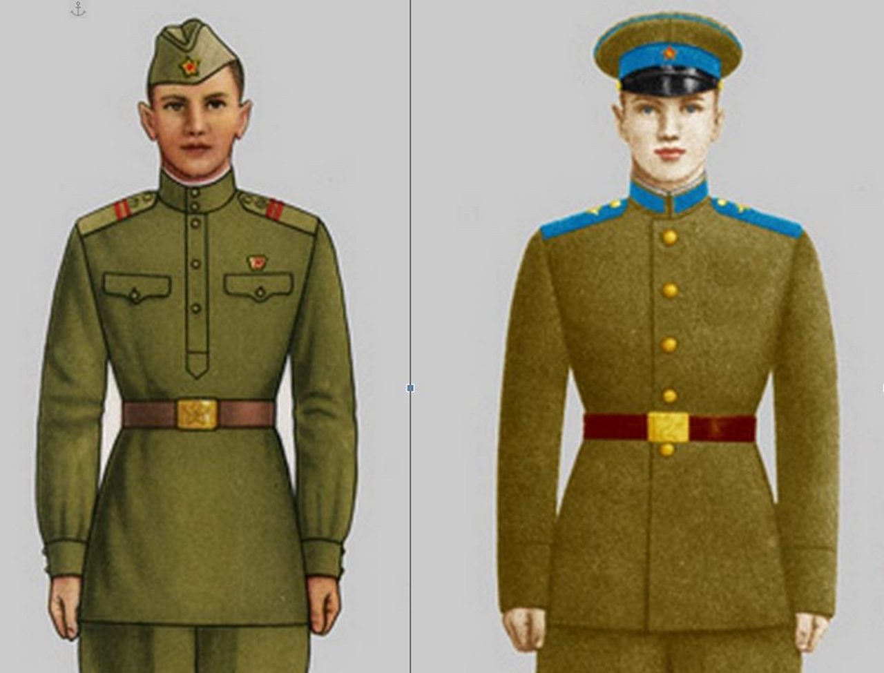 Парадная форма солдата Советской армии