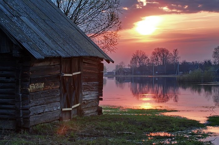 В деревне весной 