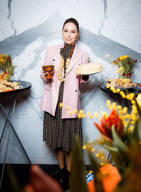 Зара, Елена Крыгина и другие гости вечеринки Виктории Шеляговой в честь Масленицы Звезды,Новости о звездах