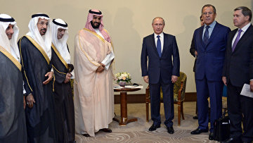 Встреча президента РФ Владимира Путина с заместителем наследного принца Саудовской Аравии Мухаммедом ибн Салманом Аль Саудом