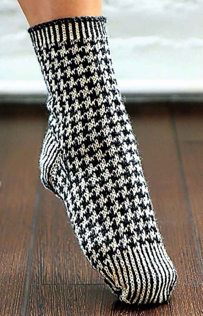 Узор «Гусиные лапки» в технике ленивого жаккарда: в стиле Коко Узор «Гусиные лапки» в технике ленивого жаккарда: в стиле Коко идеи,одежда,рукодельнице на заметку,своими руками,узор гусиные лапки