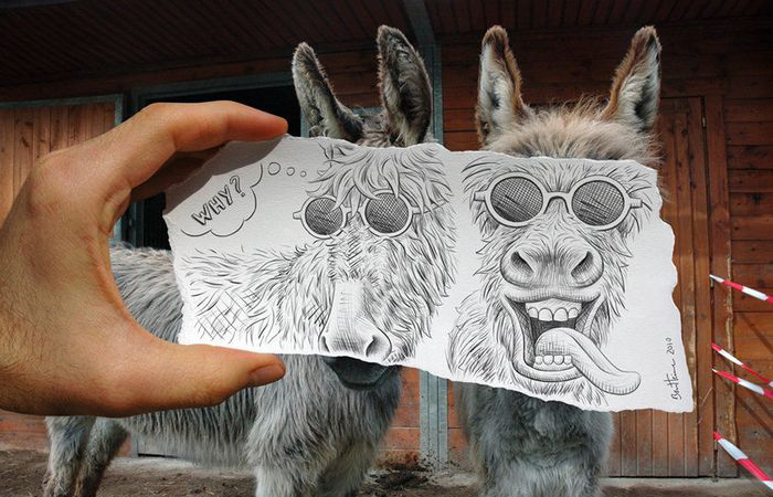 Улыбочка! Автор: Ben Heine.