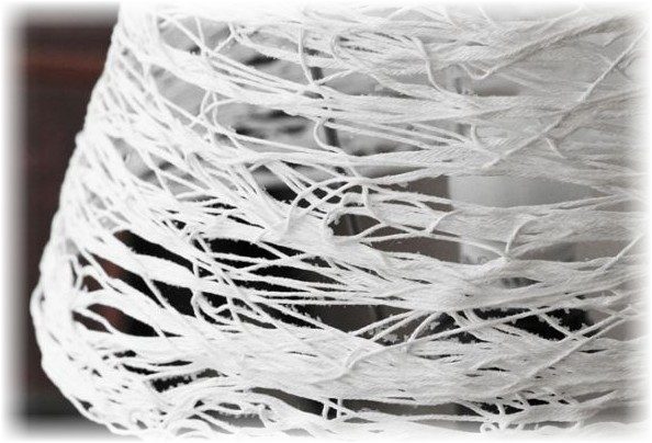 Оригинальный абажур из ниток ниток, абажур, нитки, может, сделать, заключается, можно, абажура, использовать, чтобы, обойный, будет, степлер, выпечки, абажуры, абажуру, только, крепления, Начало, ткани