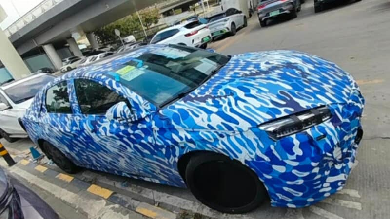 Седан BYD Destroyer 07 шпионили в Китае. Он создан на базе BYD Han