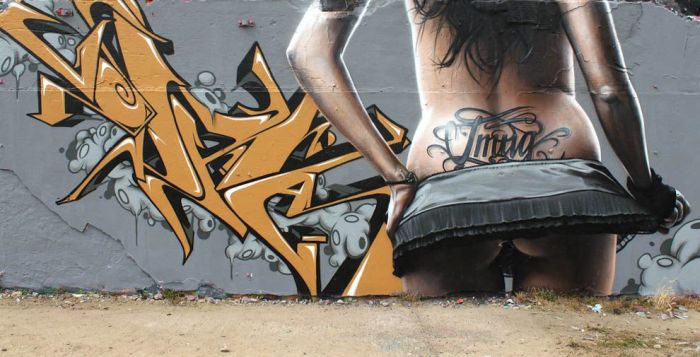 Работы уличного художника - SmugOne городская среда,интерьер и дизайн