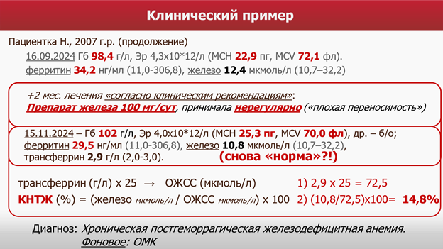 для лечения ЖДА требуются более высокие дозы и ежедневный прием