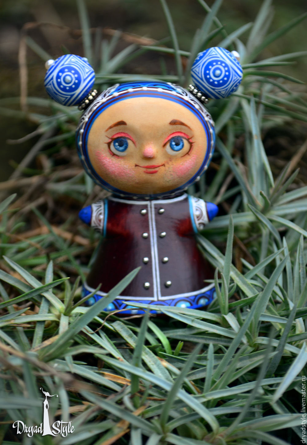 Весняна- миниатюрная , росписная куколка из дерева, Куклы, Сумы, Фото №1