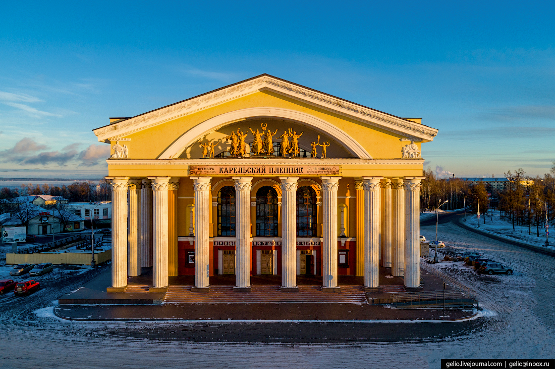Петрозаводск с высоты, театр