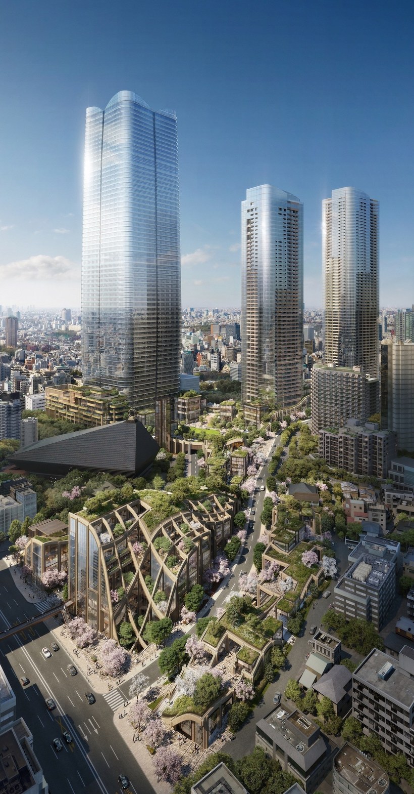 В Токио появятся волнообразные здания, по которым можно ходить 
