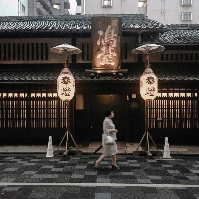 Галерея Симадаи на Оике-стрит архитектура, дома, здания, киото, маленькие здания, местный колорит, фото, япония