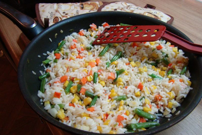рис с овощами рецепт с фото