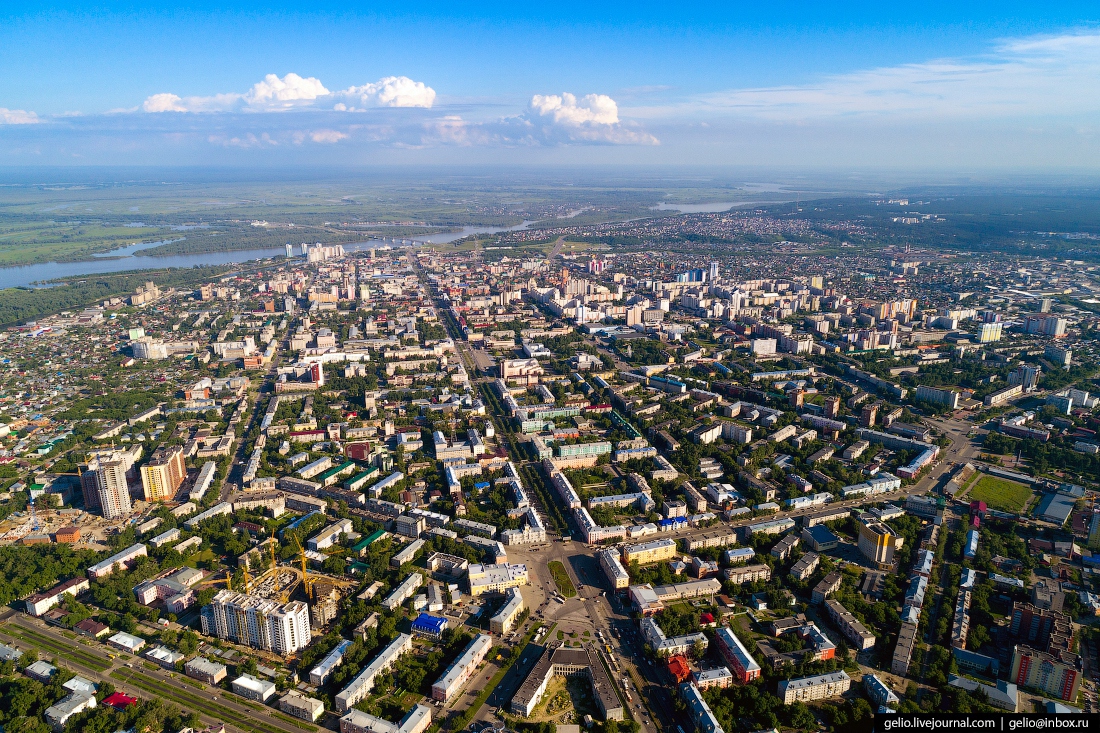 Барнаул с высоты птичьего