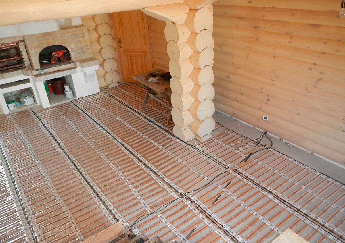 Как сделать теплый пол в деревянном доме