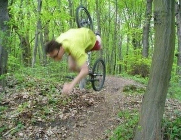 Падения с велосипеда (40 фото)