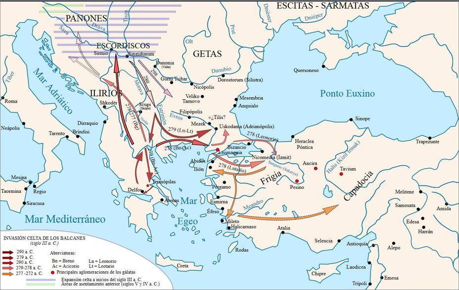 ​Проникновение кельтов на Балканы, их грабительские походы против Фракии, Македонии и Греции, а также вторжение в Малую Азию - Кельты на Балканах | Военно-исторический портал Warspot.ru