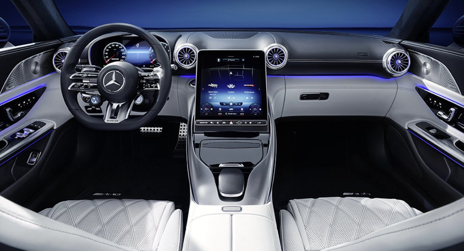 В сети опубликованы фото салона нового Mercedes SL В сети опубликованы фото салона нового Mercedes SL Автомобили