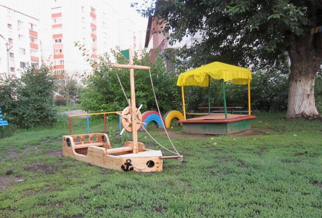 Оборудуем детскую площадку. Корабль для детской площадки своими руками самоделкин