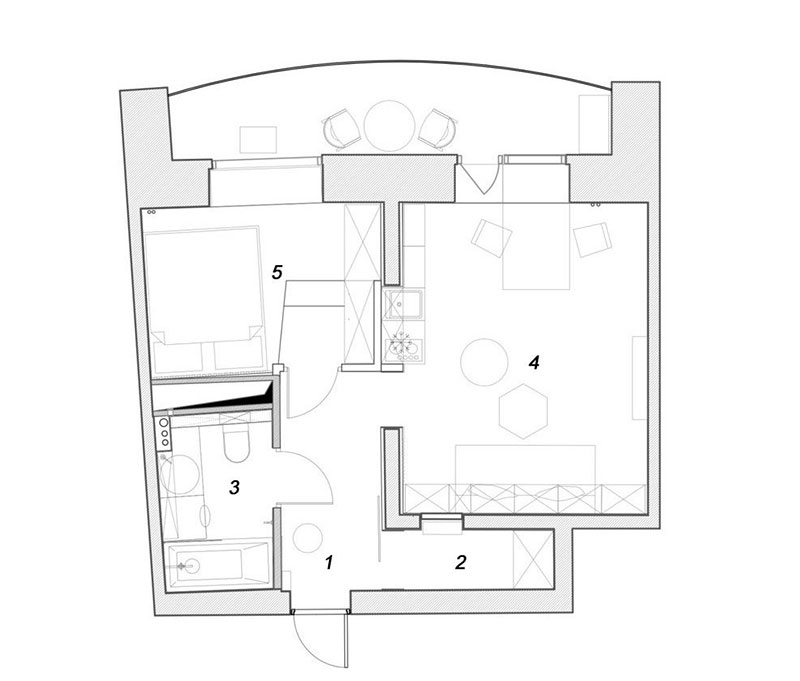 Как дизайнер Алексей Иванов превратил однокомнатную квартиру в комфортную двушку  идеи для дома,интерьер и дизайн