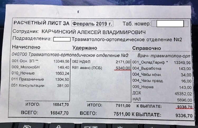 Врач-травматолог из Тольятти показал реальную зарплату медиков Зарплаты, Реальный доход, врачи, факты