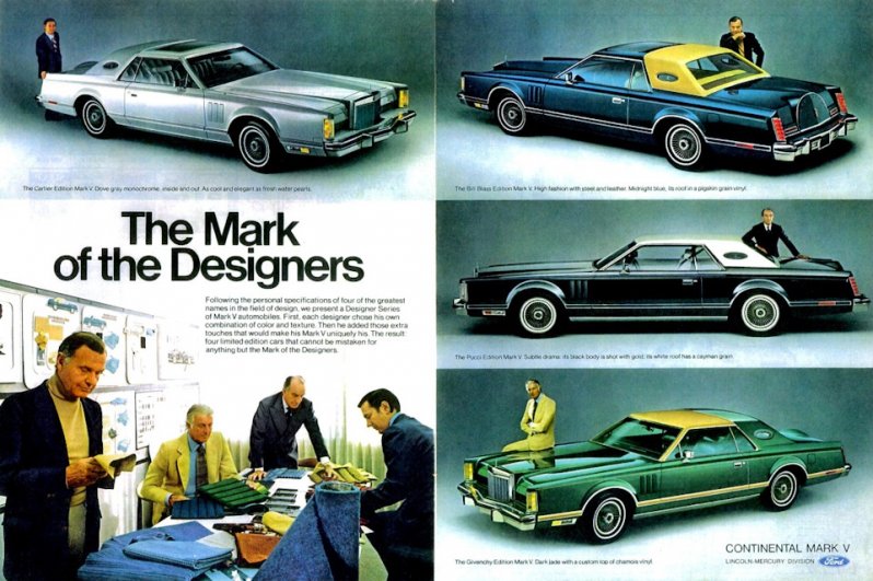 Дизайнерские версии Lincoln Continental Mark V 1977 модельного года Continental, lincoln, американский автопром