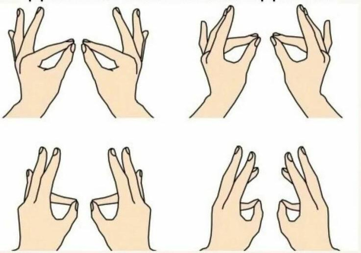 Тренируемся на пальцах: 7 простых упражнений, которые заставят мозг работать руками, правой, левой, обеими, меняем, упражнений, делать, одновременно, ладонь, большой, палец, плоскости, мочки, Калининградской, профилактики, медицинской, кончика, левой —, здоровья, очень