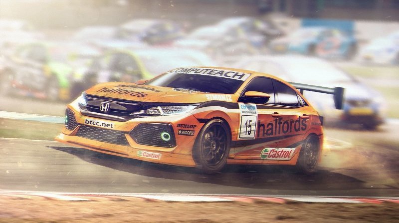 Honda Civic BTCC, авто, автогонки, автомобили, автоспорт, гонки, ливрея, фантазия