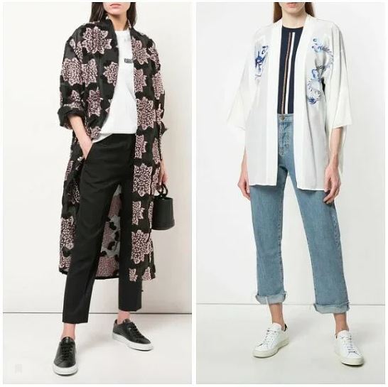 С чем и как носить кимоно: 8 образов гардероб,мода и красота,модные образы,одежда и аксессуары