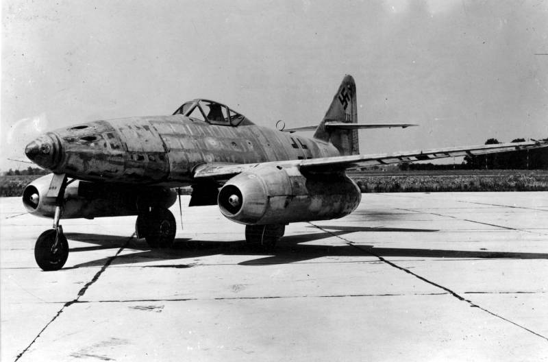 Слабое место истребителей Messerschmitt Me.262 ввс