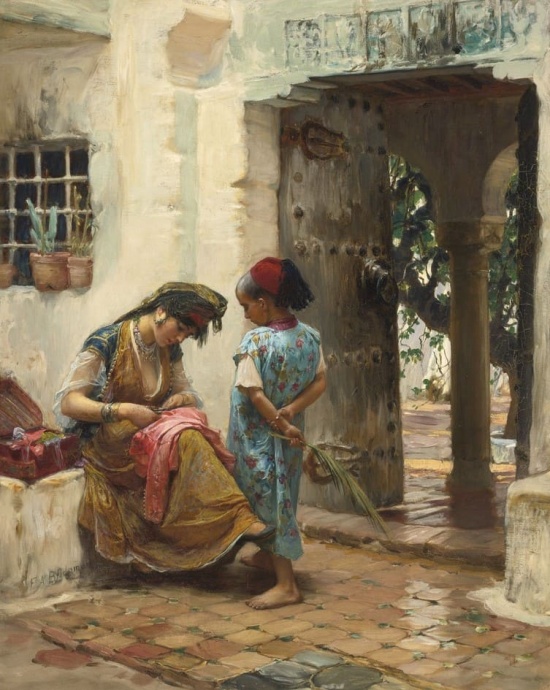 картина художника Фредерика Артура Бриджмена (Frederick Arthur Bridgman) – 08 художник Фредерик Артур Бриджмен (Frederick Arthur Bridgman) картины – 08