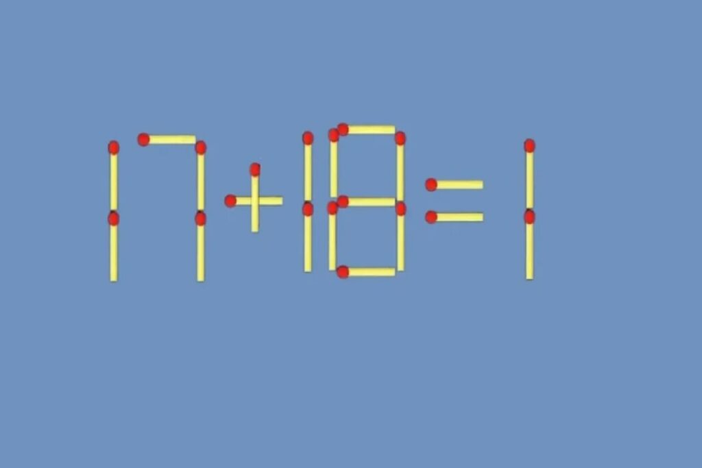 Ментальная гимнастика: исправьте равенство одной спичкой