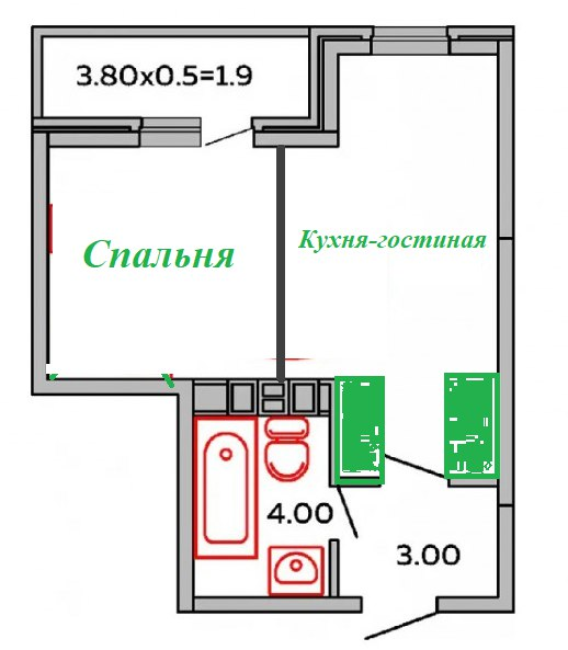 Как превратить однушку или студию в евродвушку? Жалею, что не сделала в своей студии так же кухня, студии, сделать, прихожей, случае, кухни, перепланировки, можно, квартиры, который, однокомнатной, безусловно, кухню, помещения, квартира, площадью, соседей, начинается, проходной, помещение