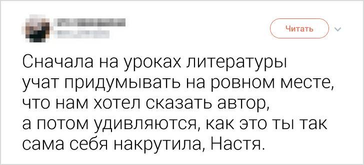 На ровном месте проблемы. Сначала на уроках литературы учат придумывать на ровном. Сначала на уроках литературы нас. Что хотел сказать Автор.