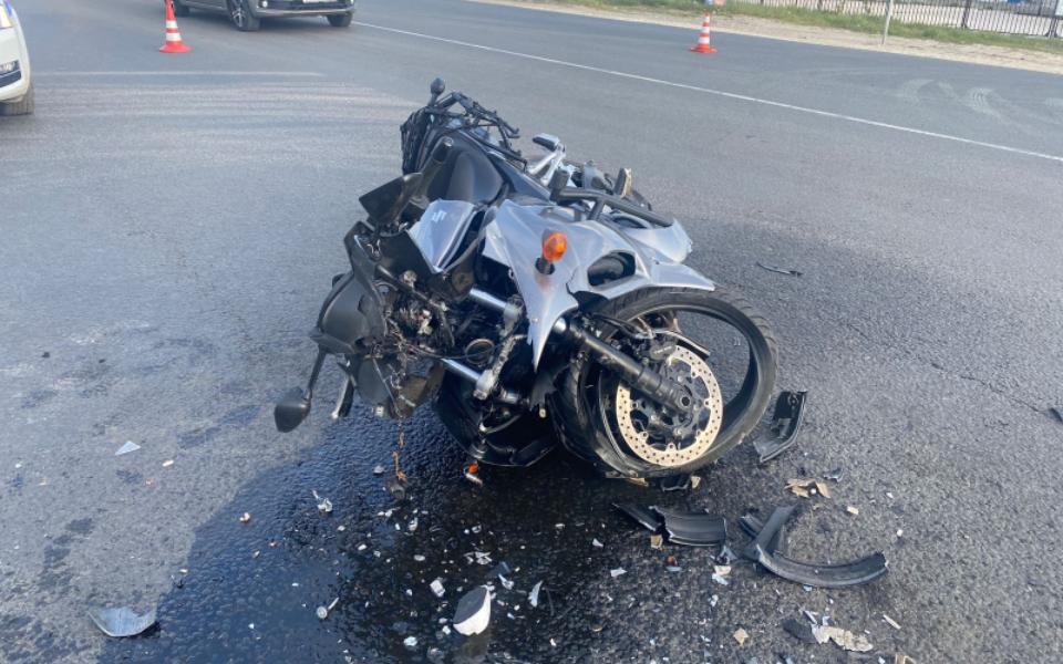 Мотоциклист пострадал в ДТП с «Газелью» на Южной окружной в Рязани