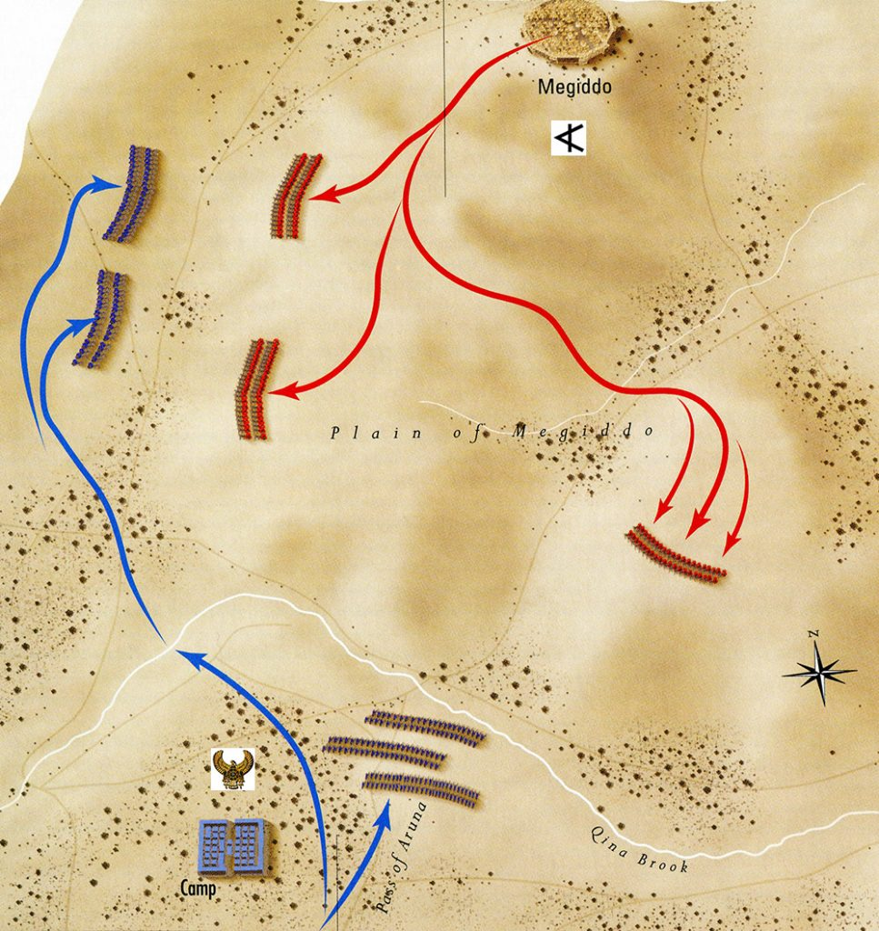 Битва при Мегиддо, первая фаза.