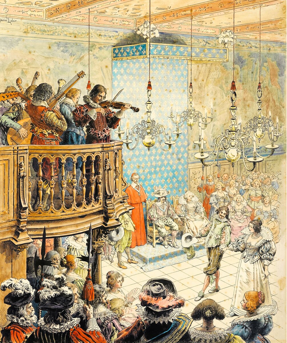 «Бал при дворе короля Людовика XIII», худ. Морис Лелуар, 1901 год