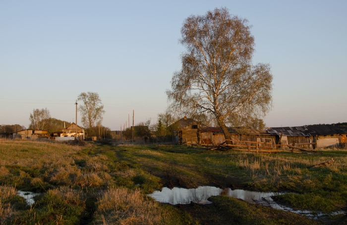 В деревне весной 
