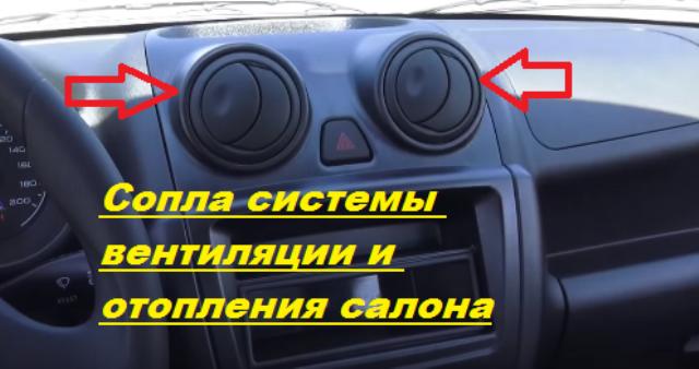 Сопла вентиляции Лада Гранта