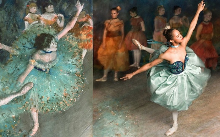 «Танцовщица в зеленом» и прима-балерина Misty Copeland.