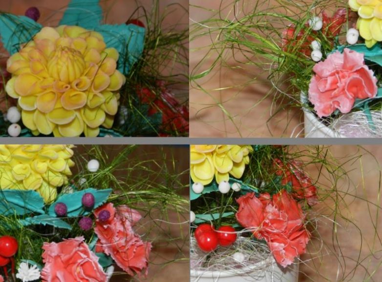 Букет из холодного фарфора сделай сам,Хенд мейд,холодный фарфор