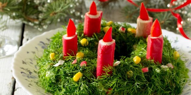 10 по-настоящему новогодних блюд для украшения стола вкусные новости,закуски,кулинария,новогодние рецепты,салаты