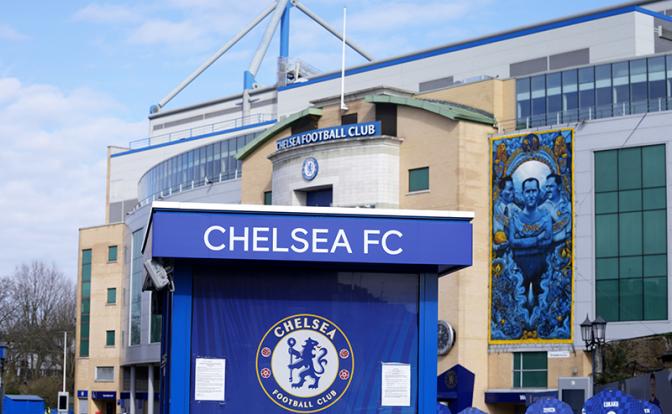 На фото: вид на стадион футбольного клуба «Челси»