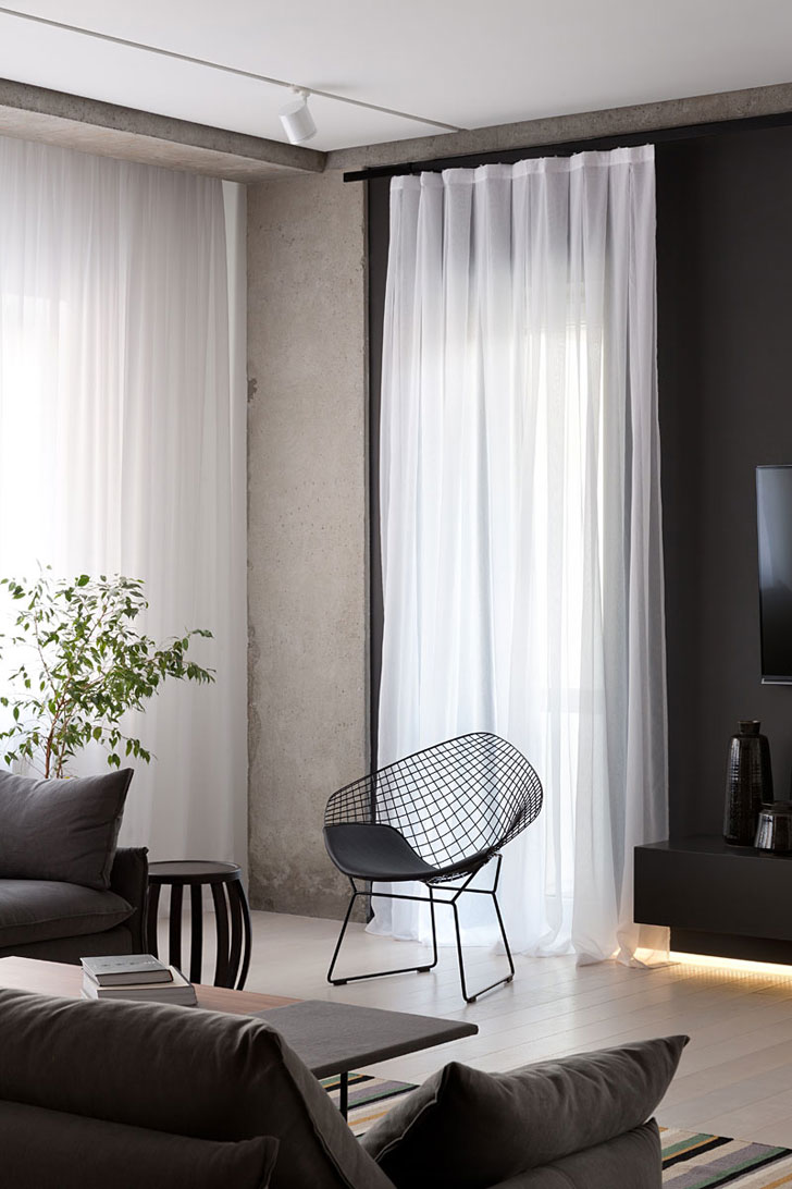 Минималистичная квартира в Днепре от Nott Design дерево в интерьере,квартира,минимализм,открытое пространство,современный стиль